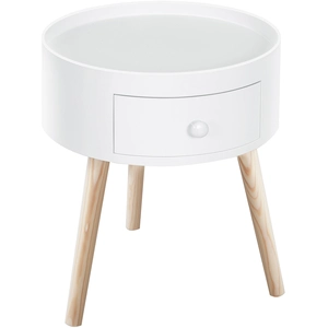 HOMCOM Couchtisch mit Schublade runder Beistelltisch Kaffeetisch bis 5... günstig