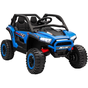 AIYAPLAY Kinder Elektroauto, 24 V 5-7 km/h Geländewagen mit Musikansch...