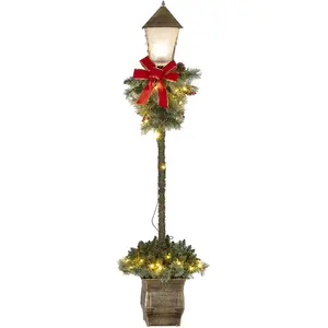 Outsunny 150 cm Weihnachtslaterne Weihnachtsbeleuchtung mit LED-Lichte...