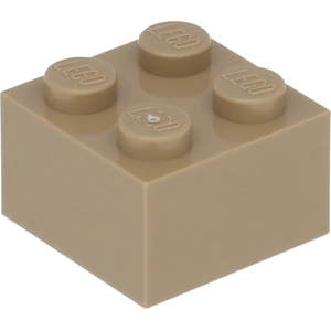 1 Stück LEGO, Teil Nr. 3003 in Dunkel Beige (Dark Tan)