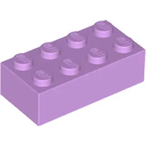 1 Stück LEGO, Teil Nr. 3001 in Mittel Lavendel