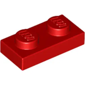 25 Stück LEGO, Teil Nr. 3023 in Rot (Red)