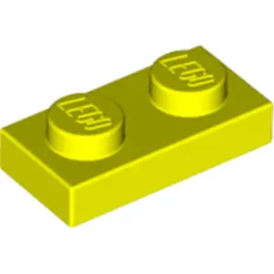 1 Stück LEGO, Teil Nr. 3023 in Neon Gelb (Neon Yellow)