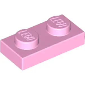 25 Stück LEGO, Teil Nr. 3023 in Hellrosa (Bright Pink)