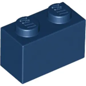 LEGO Stein 1x2 (3004), Dunkelblau (Dark Blue), 1x