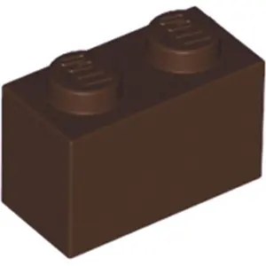 1 Stück LEGO, Teil Nr. 3004 in Dunkelbraun (Dark Brown)