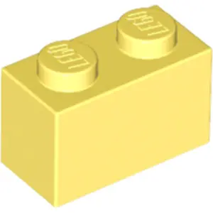 1 Stück LEGO, Teil Nr. 3004 in Helles Hellgelb