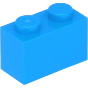 25 Stück LEGO, Teil Nr. 3004 in Dunkles Azurblau (Dark Azure)
