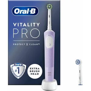 Oral-B Vitality Pro, Erwachsener, Rotierende-vibrierende Zahnbürste, Tägliche Pflege, Super sensitive, Sensibel, Violett, 2 min, Akku günstig
