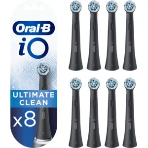 Oral-B iO Ultimate Clean Schwarz mit Farbanzeige (8 Stück) günstig