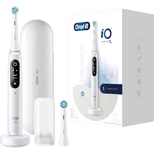 Braun 408345, Erwachsener, Vibrierende Zahnbürste, Tägliche Pflege, Weiß, Rund, OLED