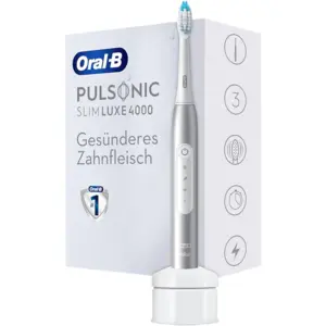 Oral-B Pulsonic Slim Luxe 4000 Platinum: Schallzahnbürste für eine grü...