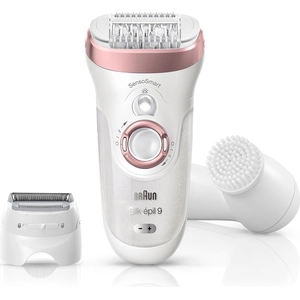 Braun Silk-épil 9 SensoSmart 9/880, Roségold, Weiß, 40 Pinzette, Akku,...