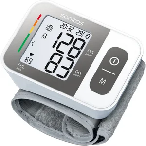 Sanitas Handgelenk-Blutdruckmessgerät SBC 15 für vollautomatische Messungen von Blutdruck und Puls, Medizinprodukt, inkl. Aufbewahrungsbox, 2 x 60 Speicherplätze günstig