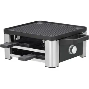 WMF Lono Raclette für 4P (415390011), Racletteofen, Silber, Schwarz günstig