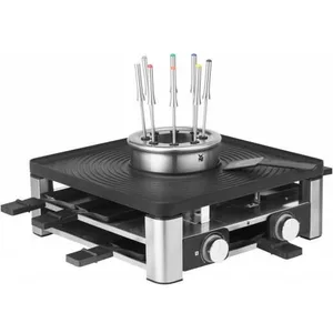 WMF Lumero Gourmet Raclette Grill 3-in-1 Station - Schwarz, Edelstahl günstig