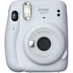 Fujifilm instax mini 11 Sofortbildkamera, Ice-White inkl. Batterien + ...