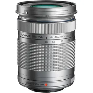Olympus ED 40-150mm f/4-5.6 R (Micro Four Thirds, Micro Four Thirds), Objektiv, Silber
