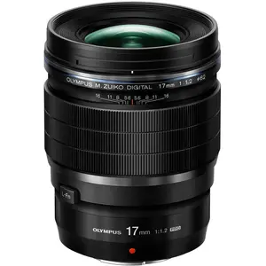Olympus ED 17mm f/1.2 PRO (Micro Four Thirds, Micro Four Thirds), Objektiv, Schwarz