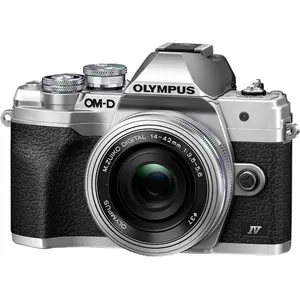 Olympus OM-D E-M10 Mark IV (14 - 42 mm, 20 Mpx, Micro Four Thirds), Kamera, Silber günstig