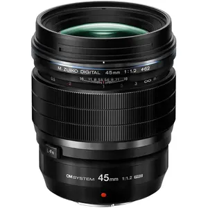 OM System M.Zuiko Digital ED 45mm f/1.2 PRO (Micro Four Thirds, Micro Four Thirds), Objektiv, Schwarz
