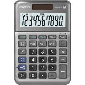 CASIO Tischrechner MS-100FM grau günstig
