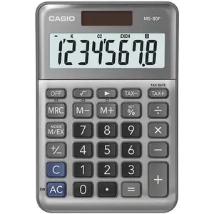 CASIO Tischrechner MS-80F grau günstig
