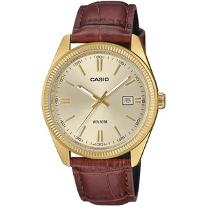 Casio Collection Analog Herrenuhr Edelstahl geolden MTP-1302PGL-9AVEF günstig