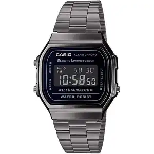 Casio Vintage > Armbanduhr Edelstahl grau Ilumi Outdoorr A168WEGG-1BEF günstig
