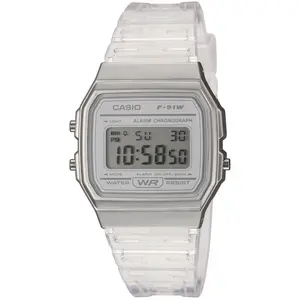 Casio Collection > Damen Analoguhr Tagesalarm Resinband > F-91WS-7EF günstig