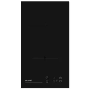 Sharp KH-3V19NT0K-FR, Schwarz, Integriert, 29 cm, Keramik, Glaskeramik...