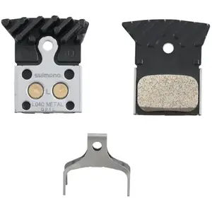 Metallischer Bremsbelagsatz mit Kühlrippen Shimano L04C Schwarz TU günstig