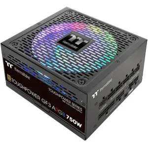 Thermaltake ToughPower GF3 ARGB 750W EU Gold Netzteil ATX 3.0 80+ Gold PCIe 5.0 (750 W), PC Netzteil, Schwarz