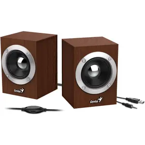 Genius SP-HF280 2-way Brown Wired, PC Lautsprecher, Braun