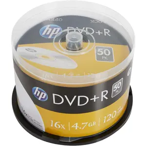 HP DVD+R 4.7GB/120Min/16x Cakebox (50 Disc), Optischer Datenträger günstig