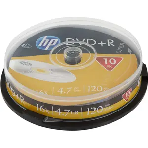 HP DVD+R 16X 10PK cake box (69318) (10x), Optischer Datenträger günstig