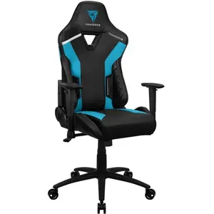 Thunder X3 Fauteuil Gamer compatible TC3 Max (Noir/Bleu/Blanc), Gaming Stuhl, Blau, Weiss, Schwarz