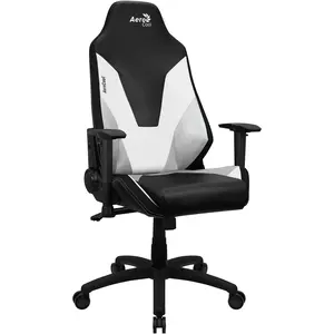 AeroCool Admiral Universal-Gamingstuhl Gepolsterter Sitz, Gaming Stuhl, Weiss, Schwarz, Grau