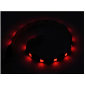 Silverstone SST-LS01R - LED Strip Lichtstreifen für Modding von PC Gehäusen, rot, 30cm, 15LEDs (Rot), Modding Beleuchtung günstig