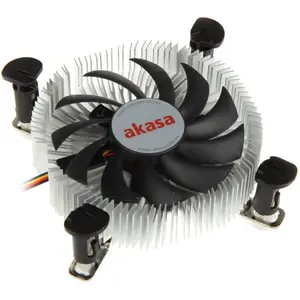 Akasa AK-CC7122BP01 Low Profile CPU-Kühler (26 mm), CPU Kühler, Blau, ...
