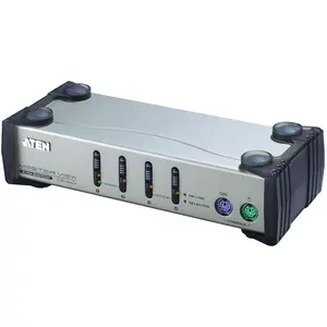 Aten CS-84A KVM-Switch inkl. Kabel, KVM Switch, Silber günstig