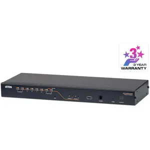Aten KH2508A: 8 Port 2 Konsol Cat-KVM, KVM Switch, Schwarz