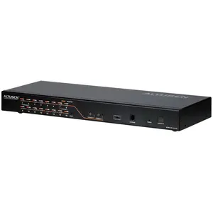 Aten KH2516A: 16 Port 2 Konsol Cat-KVM, KVM Switch, Schwarz