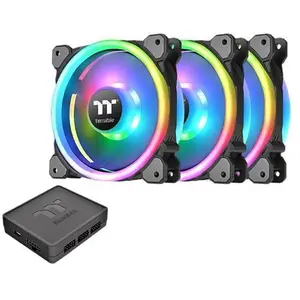 Thermaltake TT Riing Trio 14 RGB (140 mm, 3x), PC Lüfter, Schwarz