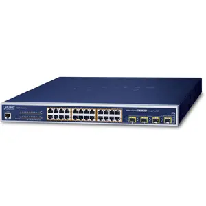 Planet IPv6 Managed 24-Port 802.3at High Power PoE Gigabit Ethernet Sw...