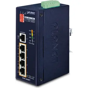 PLANET ISW-504PT, Unmanaged, L2, Fast Ethernet (10/100), Vollduplex, P...
