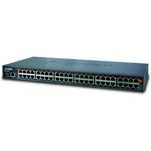 Planet POE-2400G Hub (24 Ports), Netzwerk Switch, Blau