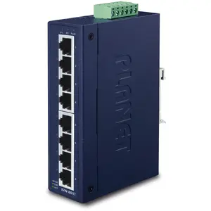 PLANET Industrial Fast Ethernet Switch 8-Port 10/100 Mbps RJ45 IP30, U...