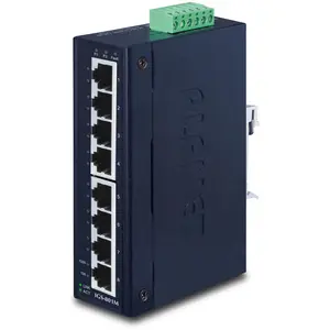 PLANET Managed Industrial Gigabit Switch 8-Port 10/100/1000 Mbps IP30 ...