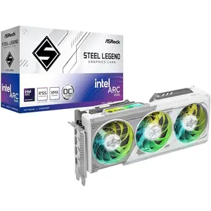AsRock Arc B580 Steel Legend OC (12 GB, GDDR6), Grafikkarte, Weiss günstig